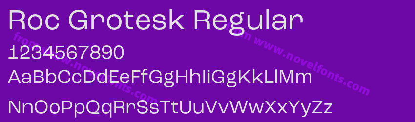 Roc Grotesk RegularPreview Roc Grotesk RegularPreview
