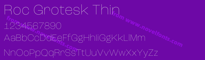 Roc Grotesk ThinPreview Roc Grotesk ThinPreview