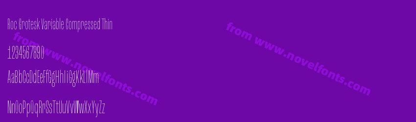 Roc Grotesk Variable Compressed ThinPreview Roc Grotesk Variable Compressed ThinPreview
