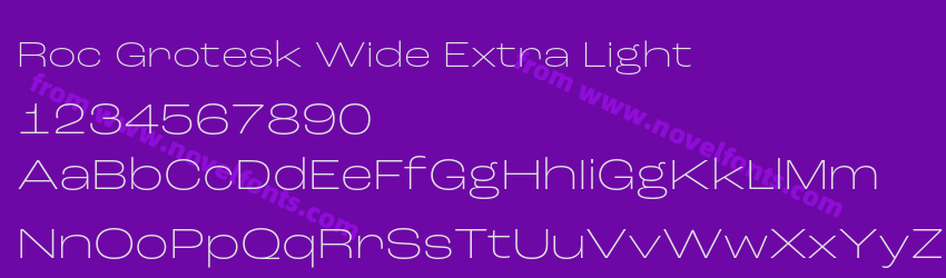 Roc Grotesk Wide Extra LightPreview Roc Grotesk Wide Extra LightPreview