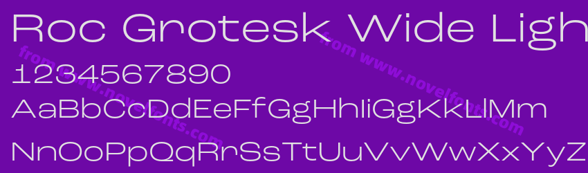 Roc Grotesk Wide LightPreview Roc Grotesk Wide LightPreview
