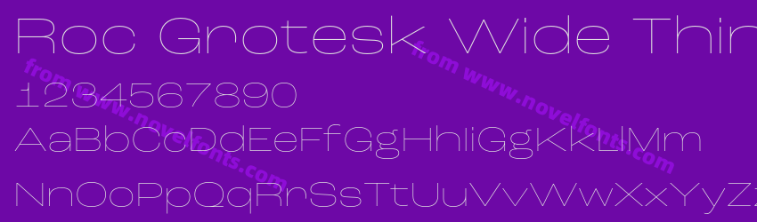 Roc Grotesk Wide ThinPreview Roc Grotesk Wide ThinPreview