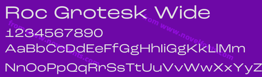Roc Grotesk WidePreview Roc Grotesk WidePreview