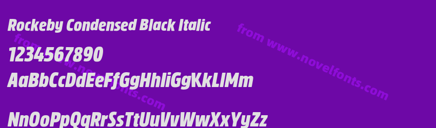 Rockeby Condensed Black ItalicPreview Rockeby Condensed Black ItalicPreview