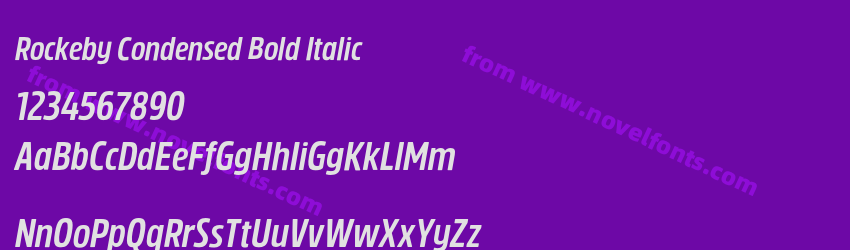 Rockeby Condensed Bold ItalicPreview Rockeby Condensed Bold ItalicPreview