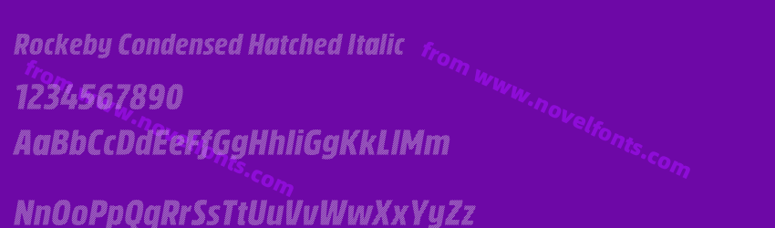 Rockeby Condensed Hatched ItalicPreview Rockeby Condensed Hatched ItalicPreview