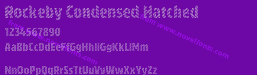 Rockeby Condensed HatchedPreview Rockeby Condensed HatchedPreview