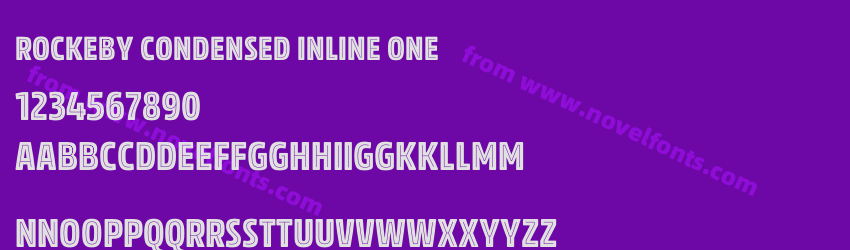 Rockeby Condensed Inline OnePreview Rockeby Condensed Inline OnePreview