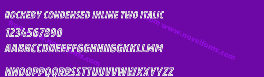 Rockeby Condensed Inline Two ItalicPreview Rockeby Condensed Inline Two ItalicPreview