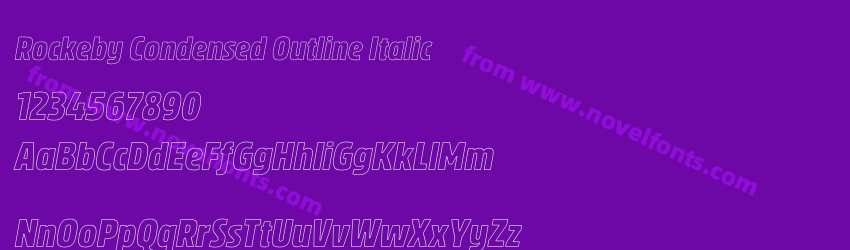 Rockeby Condensed Outline ItalicPreview Rockeby Condensed Outline ItalicPreview