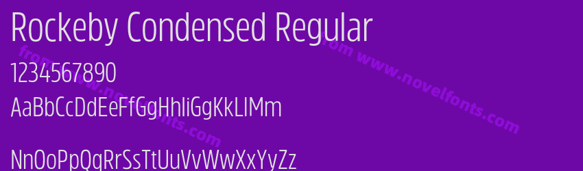 Rockeby Condensed RegularPreview Rockeby Condensed RegularPreview