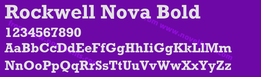 Rockwell Nova BoldPreview Rockwell Nova BoldPreview