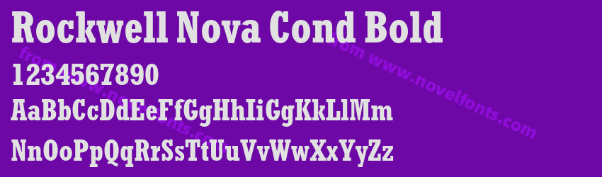 Rockwell Nova Cond BoldPreview Rockwell Nova Cond BoldPreview