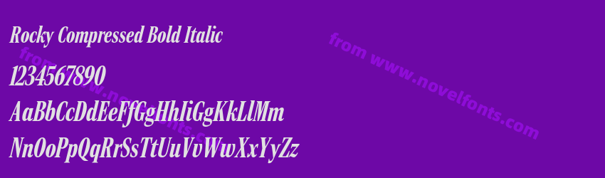 Rocky Compressed Bold ItalicPreview Rocky Compressed Bold ItalicPreview