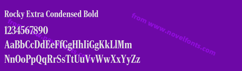 Rocky Extra Condensed BoldPreview Rocky Extra Condensed BoldPreview