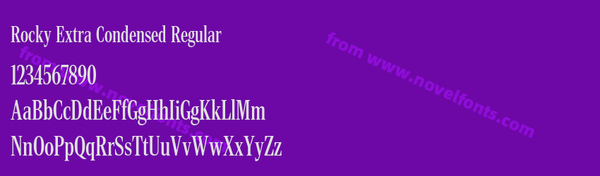 Rocky Extra Condensed RegularPreview Rocky Extra Condensed RegularPreview
