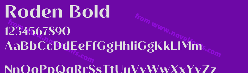 Roden BoldPreview Roden BoldPreview