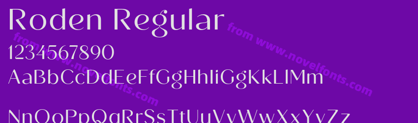 Roden RegularPreview Roden RegularPreview