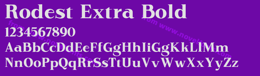 Rodest Extra BoldPreview Rodest Extra BoldPreview