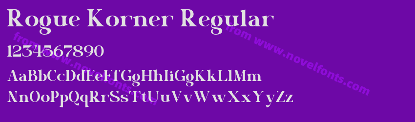 Rogue Korner RegularPreview Rogue Korner RegularPreview