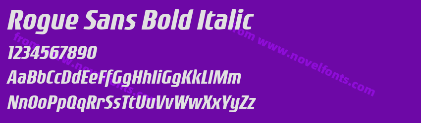 Rogue Sans Bold ItalicPreview Rogue Sans Bold ItalicPreview