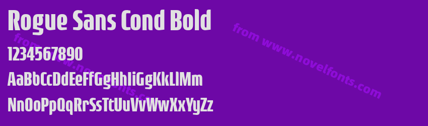 Rogue Sans Cond BoldPreview Rogue Sans Cond BoldPreview