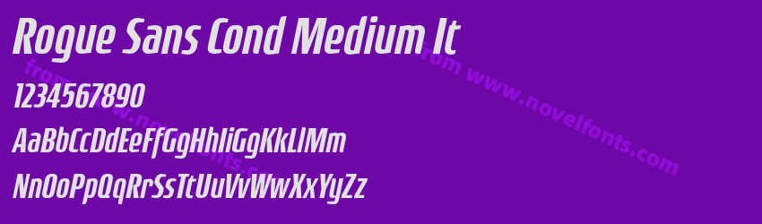 Rogue Sans Cond Medium ItPreview Rogue Sans Cond Medium ItPreview