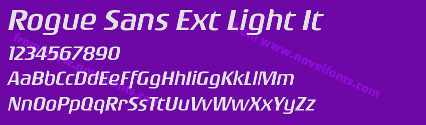 Rogue Sans Ext Light ItPreview Rogue Sans Ext Light ItPreview