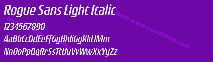 Rogue Sans Light ItalicPreview Rogue Sans Light ItalicPreview