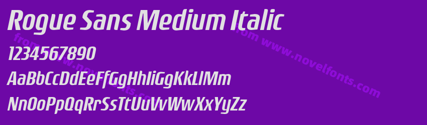 Rogue Sans Medium ItalicPreview Rogue Sans Medium ItalicPreview