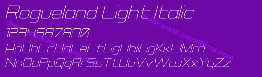 Rogueland Light ItalicPreview Rogueland Light ItalicPreview