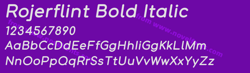 Rojerflint Bold ItalicPreview Rojerflint Bold ItalicPreview