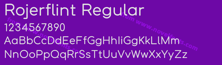 Rojerflint RegularPreview Rojerflint RegularPreview