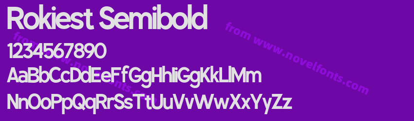 Rokiest SemiboldPreview Rokiest SemiboldPreview