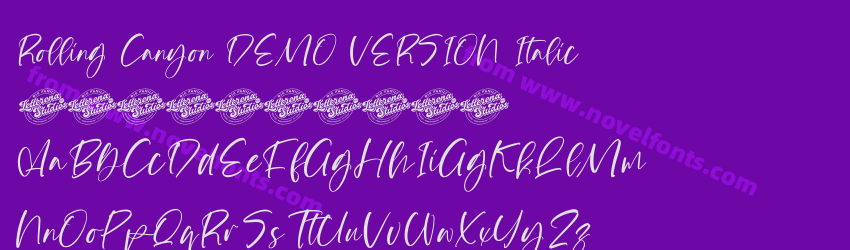 Rolling Canyon DEMO VERSION ItalicPreview Rolling Canyon DEMO VERSION ItalicPreview