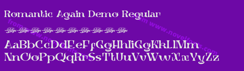 Romantic Again Demo RegularPreview Romantic Again Demo RegularPreview
