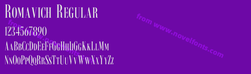 Romavich RegularPreview Romavich RegularPreview