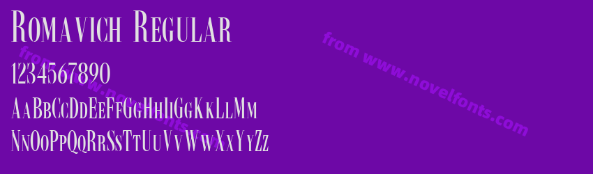 Romavich RegularPreview Romavich RegularPreview
