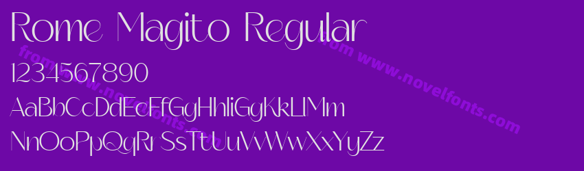 Rome Magito RegularPreview Rome Magito RegularPreview