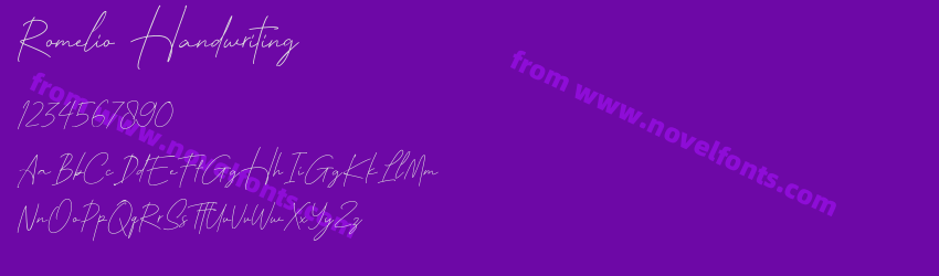 Romelio HandwritingPreview Romelio HandwritingPreview