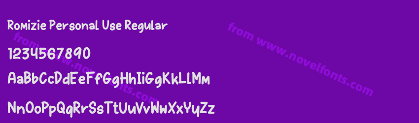 Romizie Personal Use RegularPreview Romizie Personal Use RegularPreview
