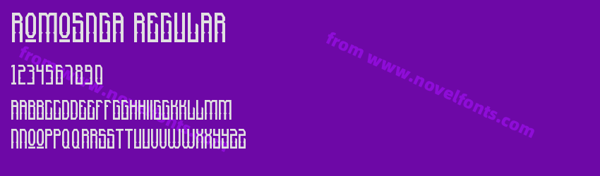 Romosnga RegularPreview Romosnga RegularPreview