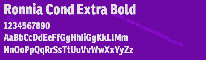 Ronnia Cond Extra BoldPreview Ronnia Cond Extra BoldPreview