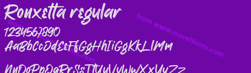 Ronxetta regularPreview Ronxetta regularPreview