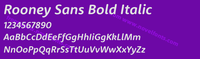Rooney Sans Bold ItalicPreview Rooney Sans Bold ItalicPreview
