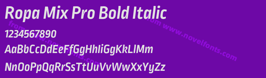 Ropa Mix Pro Bold ItalicPreview Ropa Mix Pro Bold ItalicPreview