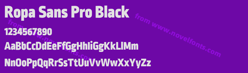 Ropa Sans Pro BlackPreview Ropa Sans Pro BlackPreview