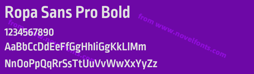 Ropa Sans Pro BoldPreview Ropa Sans Pro BoldPreview