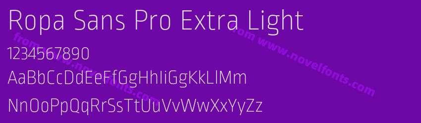 Ropa Sans Pro Extra LightPreview Ropa Sans Pro Extra LightPreview