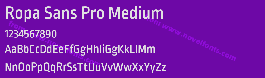 Ropa Sans Pro MediumPreview Ropa Sans Pro MediumPreview